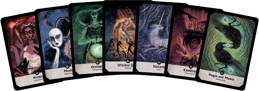 Cards layed out